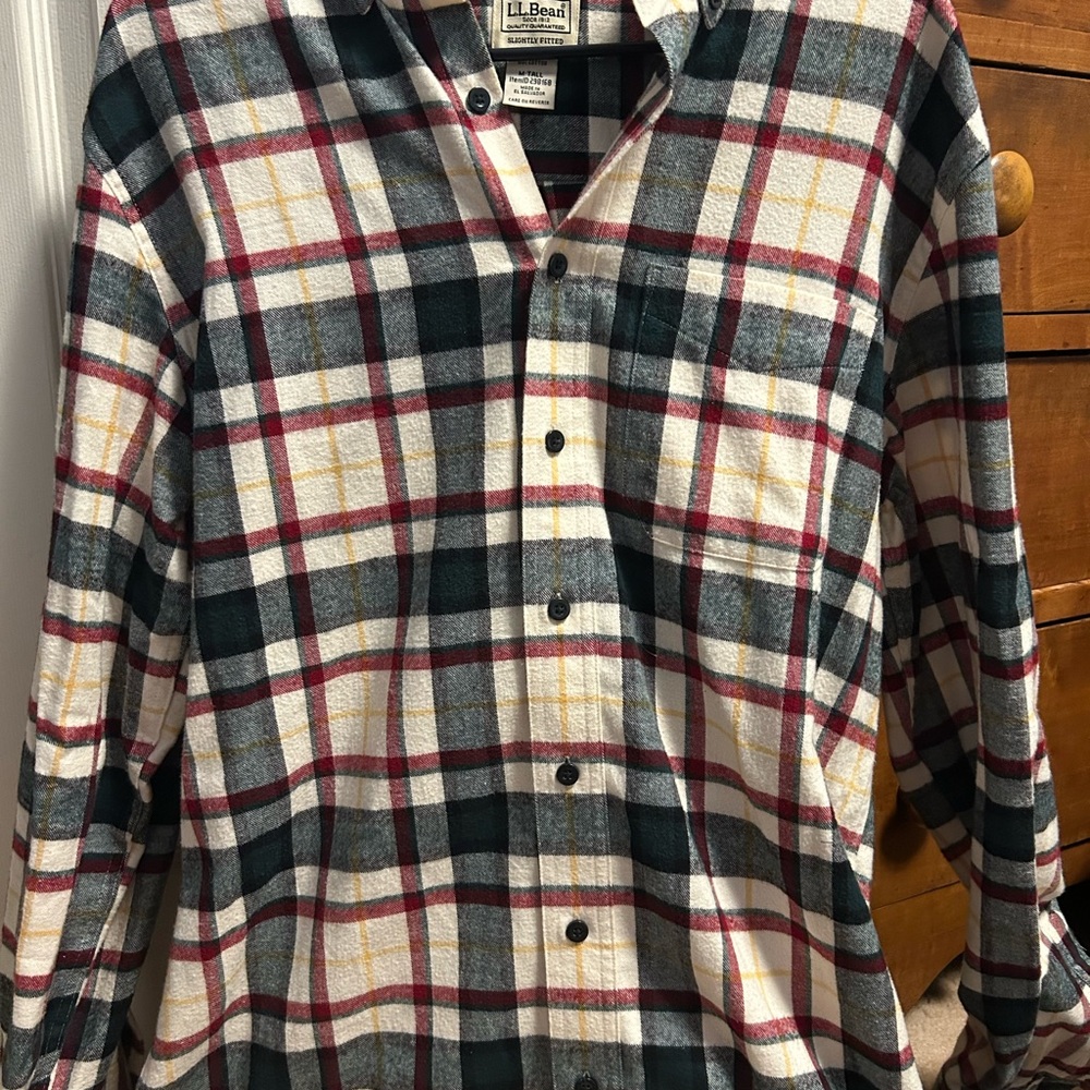 L.L. Bean Men's Plaid Shirt - Multicolor